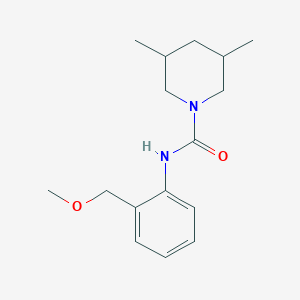 molecular formula C16H24N2O2 B7514295 N-[2-(methoxymethyl)phenyl]-3,5-dimethylpiperidine-1-carboxamide 