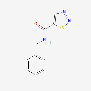 molecular formula C10H9N3OS B7514319 N-benzylthiadiazole-5-carboxamide 