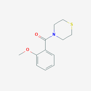 molecular formula C12H15NO2S B7514343 (2-Methoxyphenyl)-thiomorpholin-4-ylmethanone 