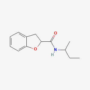 molecular formula C13H17NO2 B7514369 N-butan-2-yl-2,3-dihydro-1-benzofuran-2-carboxamide 