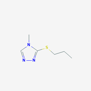 molecular formula C6H11N3S B7514390 4-Methyl-3-propylsulfanyl-1,2,4-triazole 