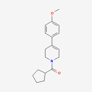 molecular formula C18H23NO2 B7514417 cyclopentyl-[4-(4-methoxyphenyl)-3,6-dihydro-2H-pyridin-1-yl]methanone 