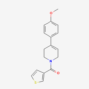 molecular formula C17H17NO2S B7514426 [4-(4-methoxyphenyl)-3,6-dihydro-2H-pyridin-1-yl]-thiophen-3-ylmethanone 