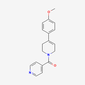 molecular formula C18H18N2O2 B7514454 [4-(4-methoxyphenyl)-3,6-dihydro-2H-pyridin-1-yl]-pyridin-4-ylmethanone 