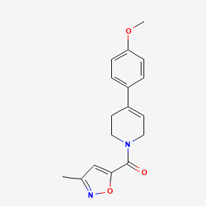 molecular formula C17H18N2O3 B7514457 [4-(4-methoxyphenyl)-3,6-dihydro-2H-pyridin-1-yl]-(3-methyl-1,2-oxazol-5-yl)methanone 
