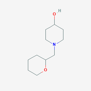 molecular formula C11H21NO2 B7514493 1-(Oxan-2-ylmethyl)piperidin-4-ol 