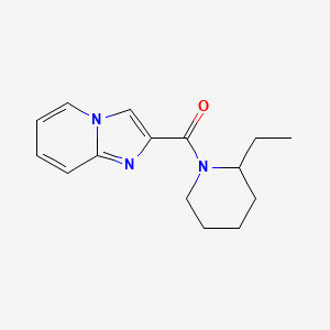 molecular formula C15H19N3O B7514513 (2-Ethylpiperidin-1-yl)-imidazo[1,2-a]pyridin-2-ylmethanone 