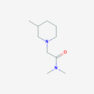 molecular formula C10H20N2O B7514567 N,N-dimethyl-2-(3-methylpiperidin-1-yl)acetamide 