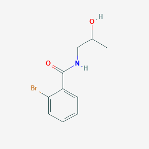 molecular formula C10H12BrNO2 B7514574 2-溴-N-(2-羟基丙基)苯甲酰胺 