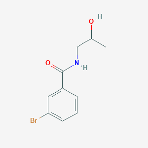 molecular formula C10H12BrNO2 B7514576 3-bromo-N-(2-hydroxypropyl)benzamide 