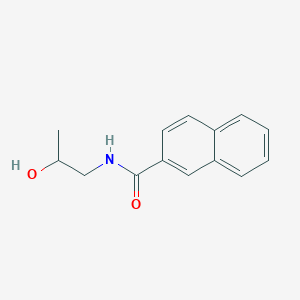 molecular formula C14H15NO2 B7514582 N-(2-hydroxypropyl)naphthalene-2-carboxamide 