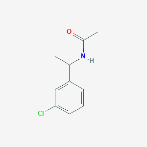 molecular formula C10H12ClNO B7514592 N-[1-(3-chlorophenyl)ethyl]acetamide 