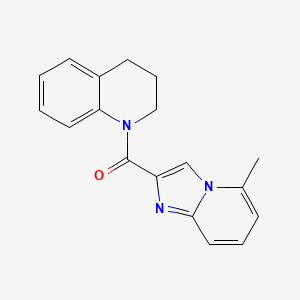 molecular formula C18H17N3O B7514625 3,4-dihydro-2H-quinolin-1-yl-(5-methylimidazo[1,2-a]pyridin-2-yl)methanone 