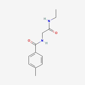 molecular formula C12H16N2O2 B7514634 N-ethyl-2-[(4-methylphenyl)formamido]acetamide 