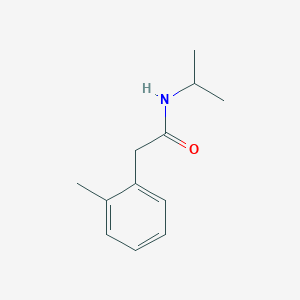 molecular formula C12H17NO B7514648 2-(2-methylphenyl)-N-propan-2-ylacetamide 