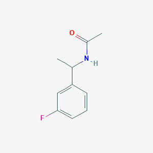 molecular formula C10H12FNO B7514655 N-[1-(3-fluorophenyl)ethyl]acetamide 