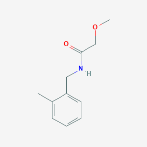 molecular formula C11H15NO2 B7514706 2-methoxy-N-[(2-methylphenyl)methyl]acetamide 