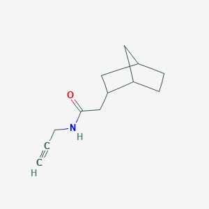 molecular formula C12H17NO B7514726 2-(2-bicyclo[2.2.1]heptanyl)-N-prop-2-ynylacetamide 