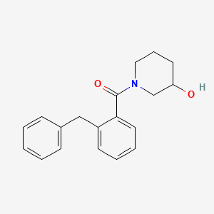 molecular formula C19H21NO2 B7514764 (2-Benzylphenyl)-(3-hydroxypiperidin-1-yl)methanone 