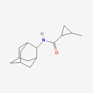 molecular formula C15H23NO B7514773 N-(2-adamantyl)-2-methylcyclopropane-1-carboxamide 