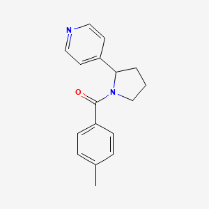 molecular formula C17H18N2O B7514784 (4-Methylphenyl)-(2-pyridin-4-ylpyrrolidin-1-yl)methanone 
