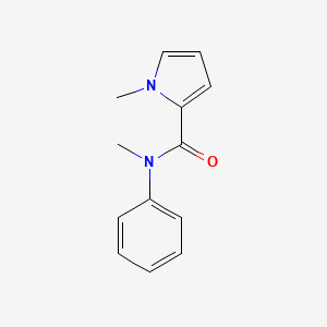 molecular formula C13H14N2O B7514802 N,1-Dimethyl-N-phenyl-1H-pyrrole-2-carboxamide 