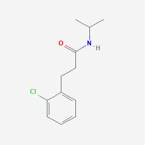 molecular formula C12H16ClNO B7514844 3-(2-chlorophenyl)-N-propan-2-ylpropanamide 