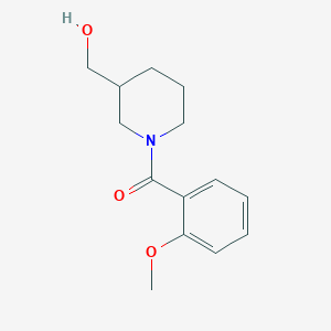 molecular formula C14H19NO3 B7514850 [3-(Hydroxymethyl)piperidin-1-yl]-(2-methoxyphenyl)methanone 
