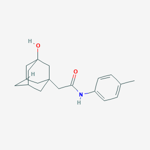 molecular formula C19H25NO2 B7514852 2-(3-hydroxy-1-adamantyl)-N-(4-methylphenyl)acetamide 