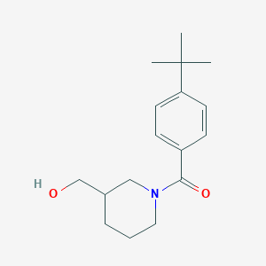 molecular formula C17H25NO2 B7514859 (4-Tert-butylphenyl)-[3-(hydroxymethyl)piperidin-1-yl]methanone 