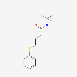 molecular formula C14H21NOS B7514878 N-butan-2-yl-4-phenylsulfanylbutanamide 