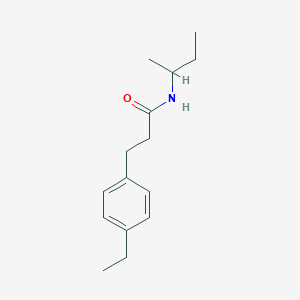 molecular formula C15H23NO B7514924 N-butan-2-yl-3-(4-ethylphenyl)propanamide 
