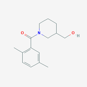 molecular formula C15H21NO2 B7514928 (2,5-Dimethylphenyl)-[3-(hydroxymethyl)piperidin-1-yl]methanone 