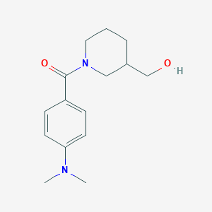 molecular formula C15H22N2O2 B7514934 [4-(Dimethylamino)phenyl]-[3-(hydroxymethyl)piperidin-1-yl]methanone 