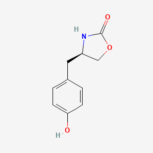 molecular formula C10H11NO3 B7514940 (4R)-4-[(4-hydroxyphenyl)methyl]-1,3-oxazolidin-2-one 