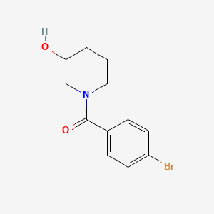 molecular formula C12H14BrNO2 B7514970 (4-Bromophenyl)-(3-hydroxypiperidin-1-yl)methanone 
