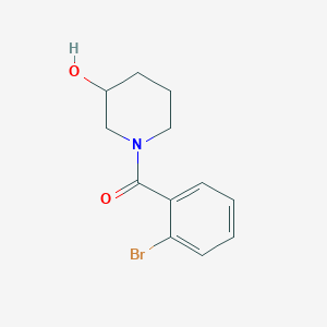 molecular formula C12H14BrNO2 B7514976 (2-Bromophenyl)-(3-hydroxypiperidin-1-yl)methanone 