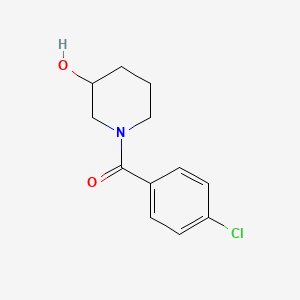 molecular formula C12H14ClNO2 B7514980 （4-氯苯基）-（3-羟基哌啶-1-基）甲酮 