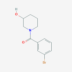 molecular formula C12H14BrNO2 B7515005 (3-Bromophenyl)-(3-hydroxypiperidin-1-yl)methanone 