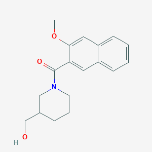 [3-(Hydroxymethyl)piperidin-1-yl]-(3-methoxynaphthalen-2-yl)methanone