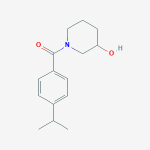molecular formula C15H21NO2 B7515020 (3-Hydroxypiperidin-1-yl)-(4-propan-2-ylphenyl)methanone 
