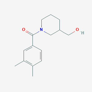 molecular formula C15H21NO2 B7515026 (3,4-Dimethylphenyl)-[3-(hydroxymethyl)piperidin-1-yl]methanone 