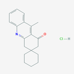 molecular formula C19H22ClNO B7515042 9-Methylspiro[2,4-dihydroacridine-3,1'-cyclohexane]-1-one;hydrochloride 