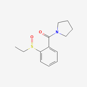 molecular formula C13H17NO2S B7515101 (2-Ethylsulfinylphenyl)-pyrrolidin-1-ylmethanone 