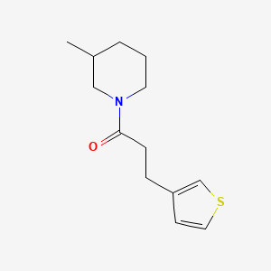 molecular formula C13H19NOS B7515121 1-(3-Methylpiperidin-1-yl)-3-thiophen-3-ylpropan-1-one 