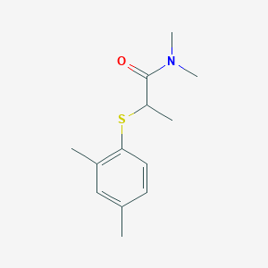 molecular formula C13H19NOS B7515163 2-(2,4-dimethylphenyl)sulfanyl-N,N-dimethylpropanamide 