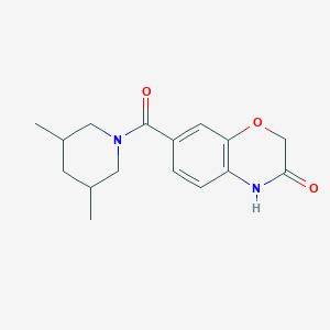 molecular formula C16H20N2O3 B7515173 7-(3,5-dimethylpiperidine-1-carbonyl)-4H-1,4-benzoxazin-3-one 