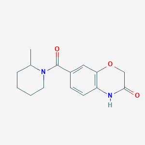 molecular formula C15H18N2O3 B7515202 7-(2-methylpiperidine-1-carbonyl)-4H-1,4-benzoxazin-3-one 