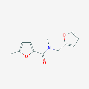 molecular formula C12H13NO3 B7515216 N-(furan-2-ylmethyl)-N,5-dimethylfuran-2-carboxamide 