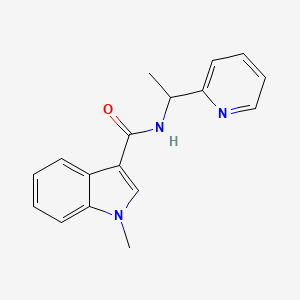 molecular formula C17H17N3O B7515222 1-methyl-N-(1-pyridin-2-ylethyl)indole-3-carboxamide 